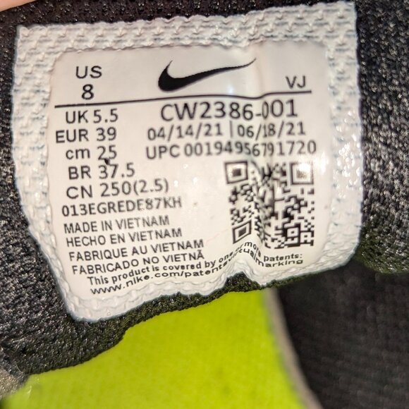 Nike Crater Impact sneaker black off-white speckled Crater foam - Picture 6 of 6